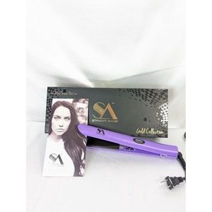 Straight Ahead Pro Elite Ceramic Flat Iron Gold Collection Purple